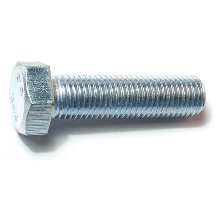 Midwest Fastener Class 8.8, M16-2.00 Hex Head Tap Bolt, Zinc Plated Steel, 60 mm L, 2 PK 78423